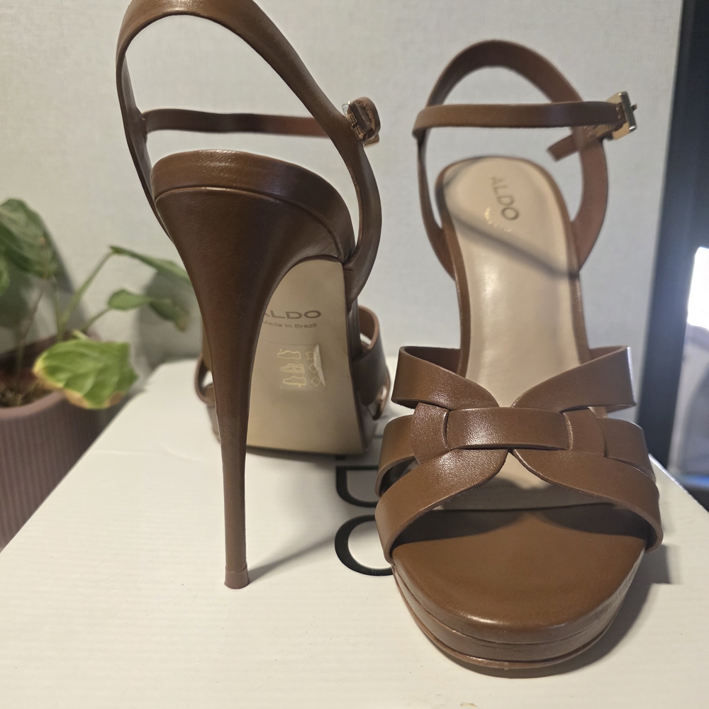 Aldo Women's Tan Strappy Heels